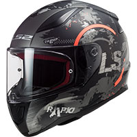 Ls2 Ff353 Rapid Circle Titanio Opaco Arancio Fluo