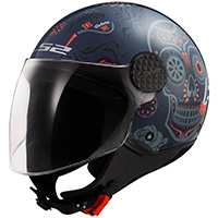 Casque Ls2 Of558 Sphere Lux 2 Maxca Cobalt