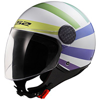 Ls2 Of558 Sphere Lux 2 Swirl Helmet Rainbow