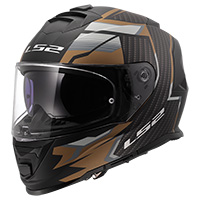 Ls2 Ff800 Storm 2 06 Tracker Helmet Gold Matt