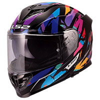 LS2 FF818 Storm 3 Kaos Helmet purple blue