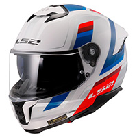LS2 FF808 ストリーム 2 ヴィンテージ ヘルメット ホワイト ブルー