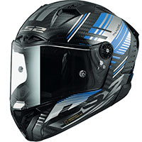 Casque Ls2 Ff805 Thunder Carbon Volt Noir Bleu