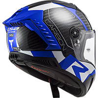 Ls2 Ff805 Thunder Carbon Racing1 Helmet Blue White