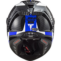 LS2 FF805 Thunder Carbon Racing1 Helm blau weiß - 4