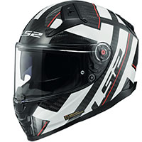 Casco Ls2 Ff811 Vector 2 Carbon Strong Bianco