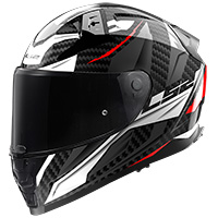 Casco LS2 FF811 Vector 2 Carbon Savage blanco