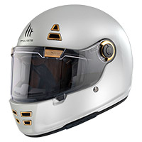 Casque MT Helmets Jarama Solid A0 blanc brillant