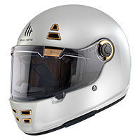 Casco MT Helmets Jarama Solid A0 blanco brillo