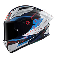Mt Helmets Kre Plus Carbon Kraker B7 Blue Gloss