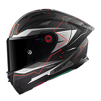 Mt Helmets Kre Plus Carbon Kraker C5 Red Fluo