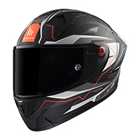 Mt Helmets Kre Plus Carbon Kraker C5 rouge fluo