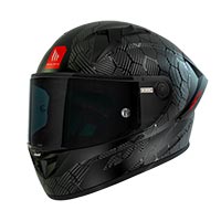 Mt Helmets Kre Plus Carbon Solid A11 negro