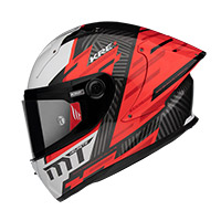 Mt Helmets Kre Plus Carbon Brush A5 rouge - 2