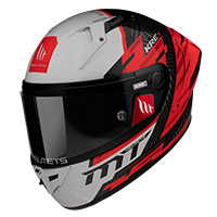 Mt Helmets Kre Plus Carbon Brush A5 rosso