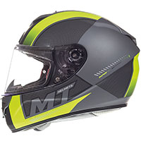 Mt Helmets Rapide Overtake B3 Giallo Fluo Opaco - img 2