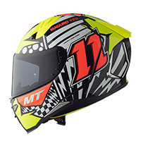 Casco Mt Helmets Revenge 2 Sergio Garcia A3 Giallo