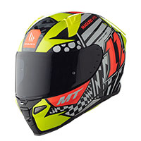 Casco Mt Helmets Revenge 2 Sergio Garcia A3 Giallo