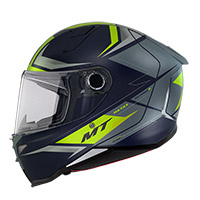 Mt Helmets Revenge 2 S Hatax C3 azul amarillo opaco