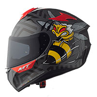 Casque MT Helmets Targo Bee B5 rouge brillant - 2