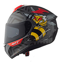 Mt Helmets Targo Bee B5 Helmet Gloss Red - 2