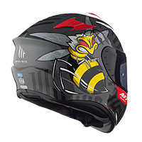 Casque MT Helmets Targo Bee B5 rouge brillant - 4