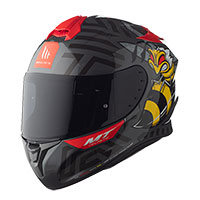 Casco MT Helmets Targo Bee B5 rojo brillo