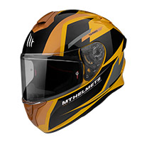 Mt Helmets Targo Pro Sound D3 Helmet Yellow
