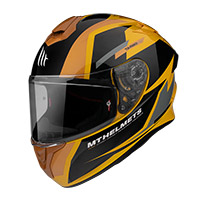 Casco Mt Helmets Targo Pro Sound D3 amarillo