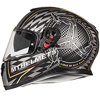 Mt Helmets Thunder 3 Sv Isle Of Man Nero Oro - img 2