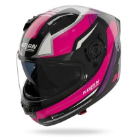 Casco Nolan N60.6 negro fucsia