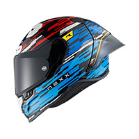 Nexx X.r3r Glitch Racer Helmet Blue Red