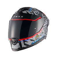 Casco Nexx Y.100r Urbangram Nero Rosso Opaco - img 2