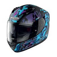 Nolan N60.6 Foxtrot N-com Blu Viola Nero