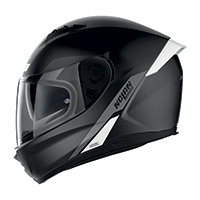 Nolan N60.6 Staple N-Com blanc noir mat - 2