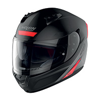 Nolan N60.6 Staple N-com Rosso Nero Opaco