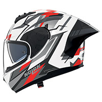 Nolan N60.6 Sport Corsa Helmet White Black Red - 2