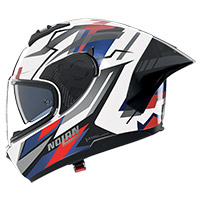 Nolan N60.6 Sport Corsa Helmet White Blue Red - 2