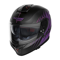 Nolan N80.8 Kosmos N-com Helmet Black Purple