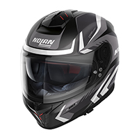 Nolan N80.8 Rumble N-com Helmet Black White