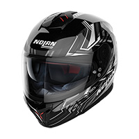 Casco Nolan N80.8 Turbolence N-Com blanco