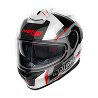 Nolan N80.8 Wanted N-com Helmet White Red