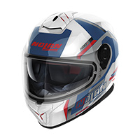 Nolan N80.8 Wanted N-com Helmet White Blue