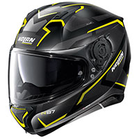 Nolan N87 Plus Overland N-com Yellow Flat Black