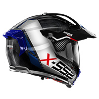 Nolan X-552 Ultra Carbon Dinamo N-com White Blue