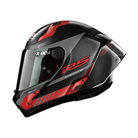 Nolan X-804 Rs Ultra Carbon Hot Lap Helmet Red