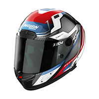 Nolan X-804 Rs Ultra Carbon Maven Helmet White Blue
