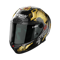 Nolan X-804 Rs Ultra Carbon Replica Checa Gold