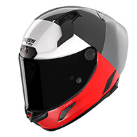 Nolan X-804 Rs Ultra Carbon Blocco Grey Red