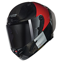Nolan X-804 Rs Ultra Carbon Combo Gara Rosso